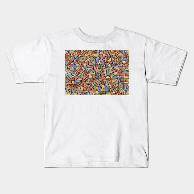 Emotional coloring Kids T-Shirt by knolios